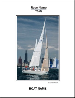 simple print with race name, year and boat name